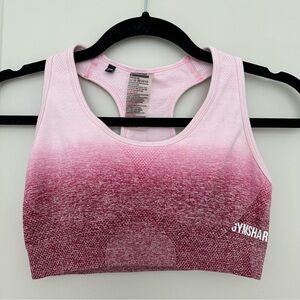 Gymshark Pink Ombré Racerback Sports Bra